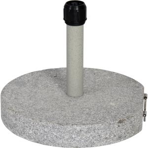 Parasolvoet graniet rond grijs 30 kg